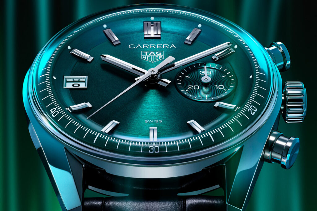 ساعة Green Tag Heuer Carrera Chronograph