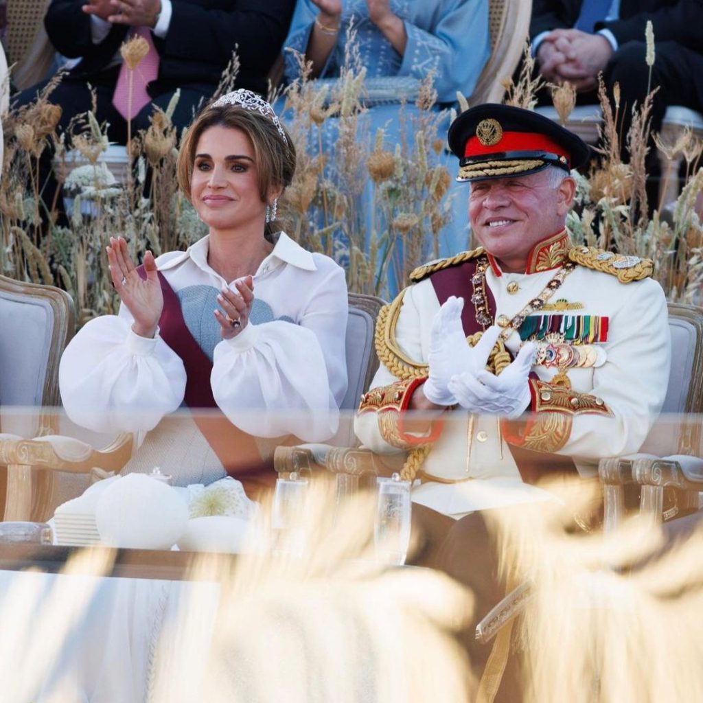 الملك عيد الله الثاني والملكة رانيا