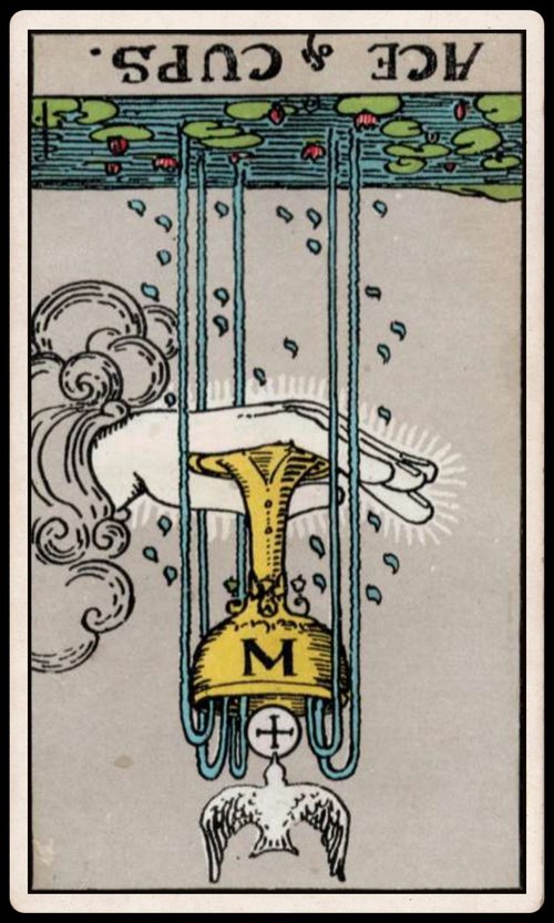 Ace of Cups, reversed