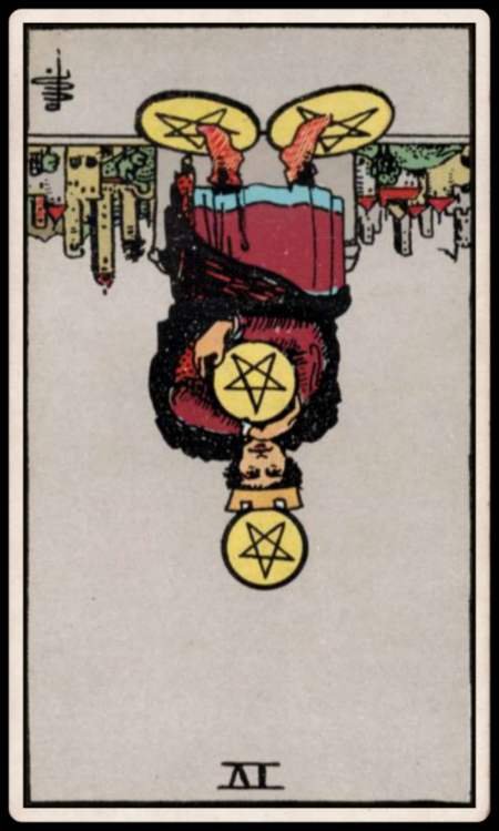 Four of Pentacles, reversed