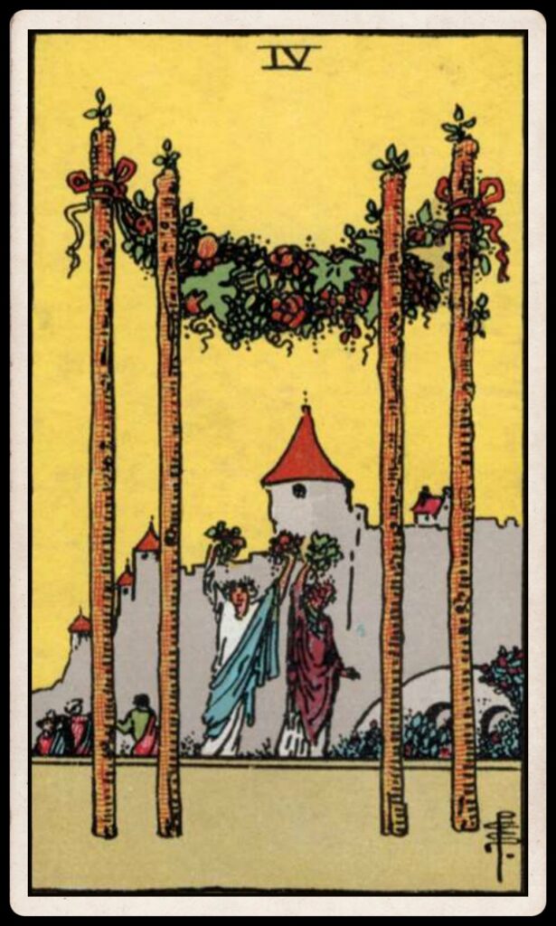 FOUR OF WANDS