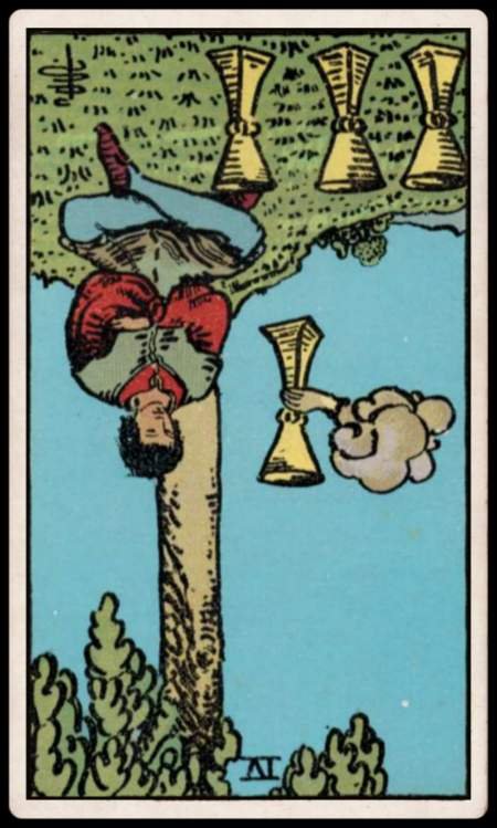 Four of cups, reversed