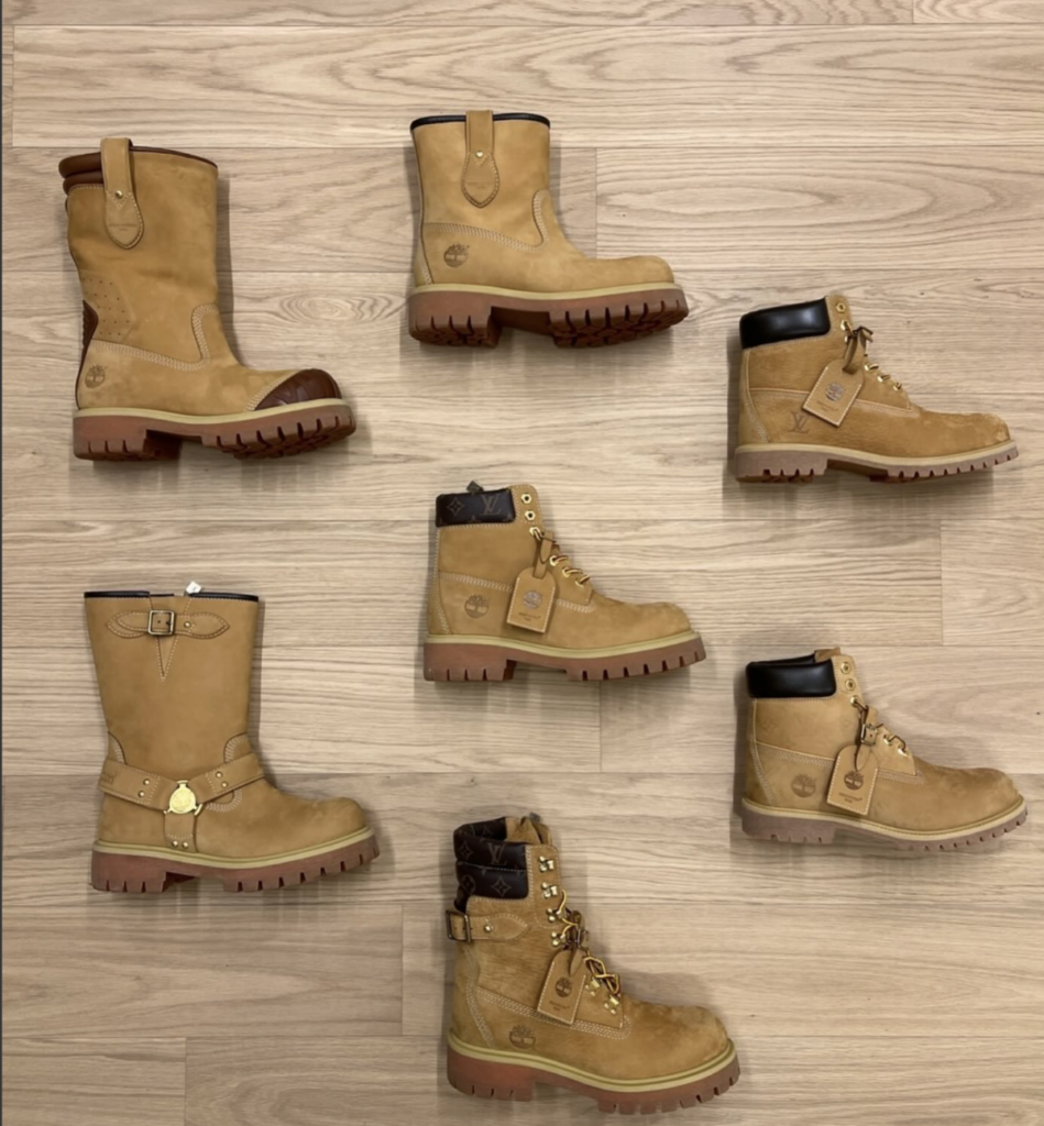 أحذية Louis Vuitton x Timberland 