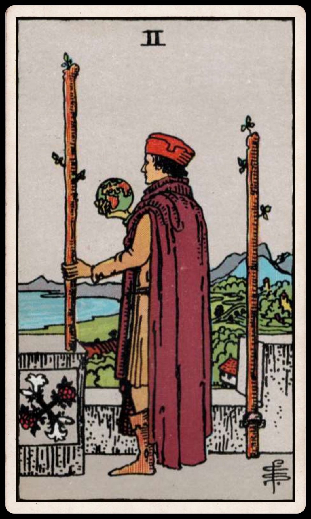 TWO OF WANDS