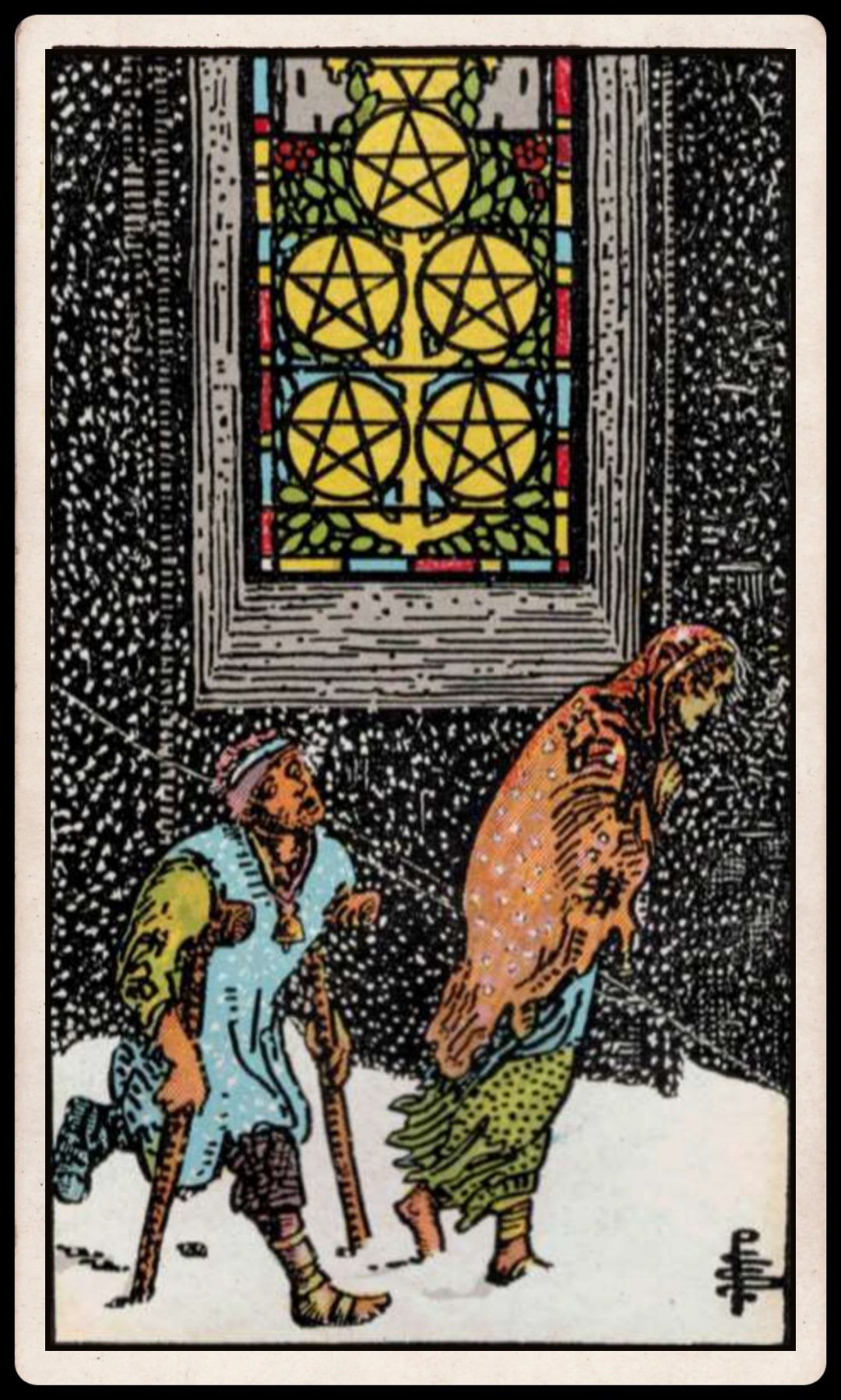 FIVE OF PENTACLES