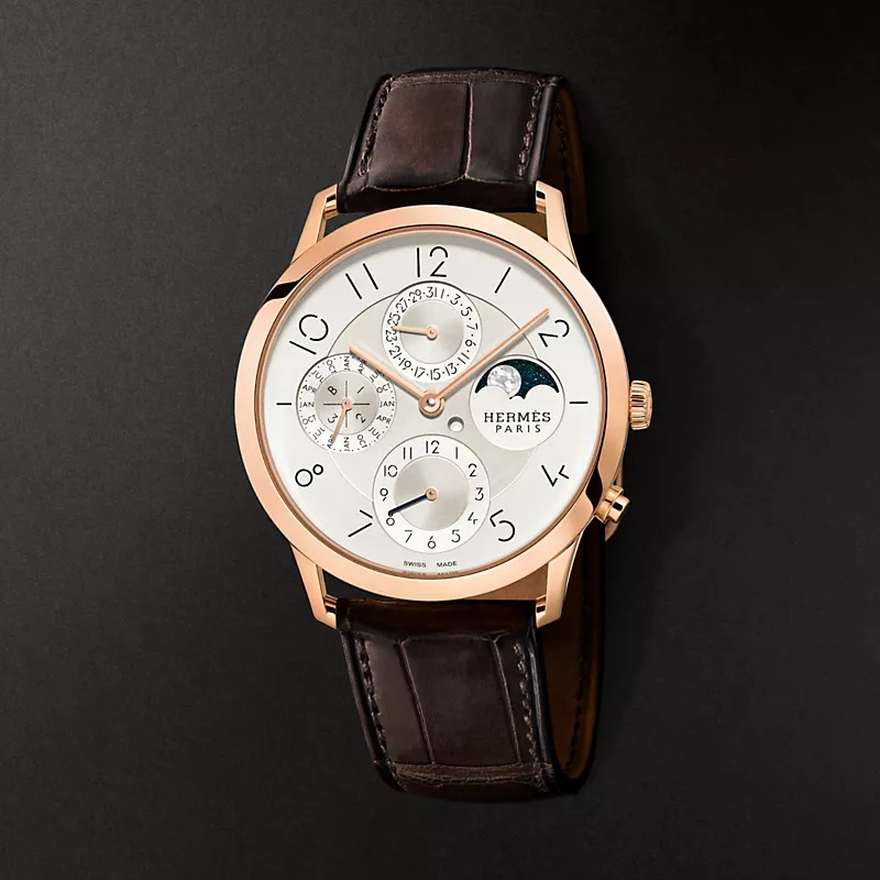 ساعة Hermès Slim d'Hermès Quantieme Perpetuel