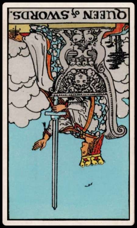 Queen of Swords, Reversed