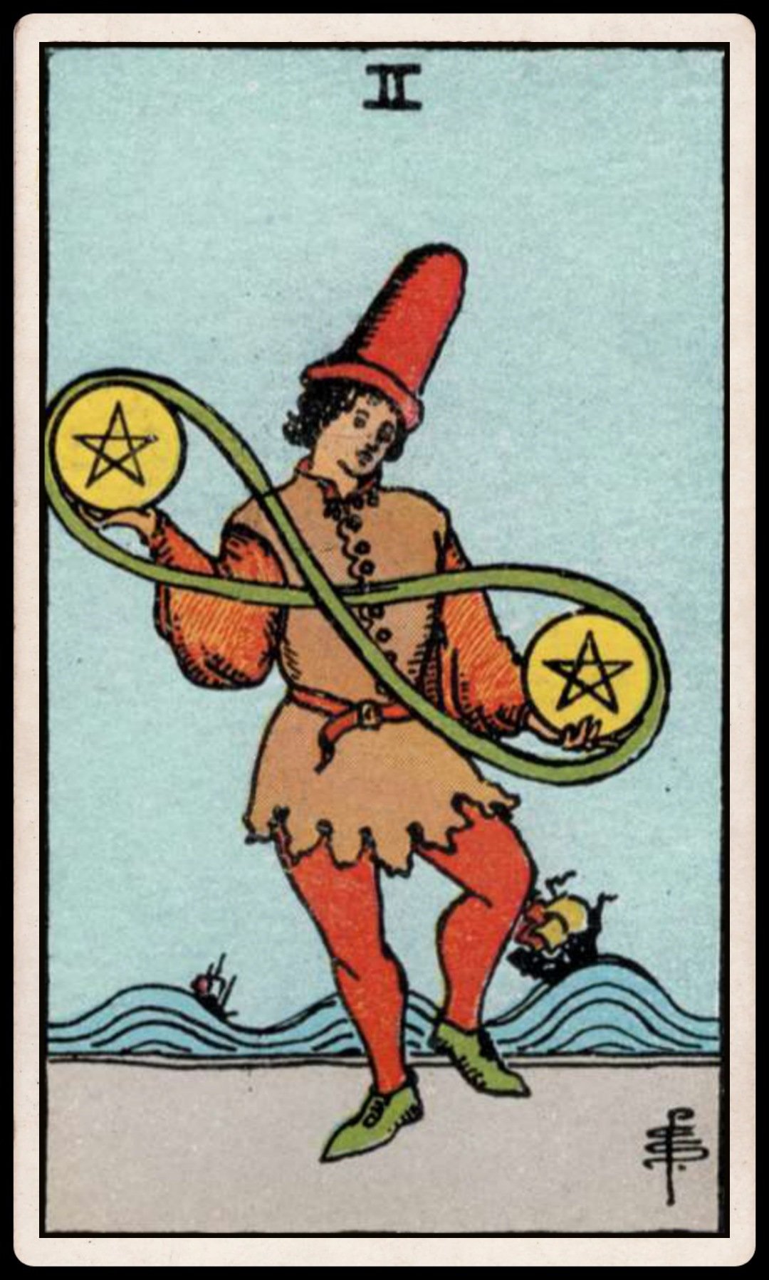 TWO OF PENTACLES