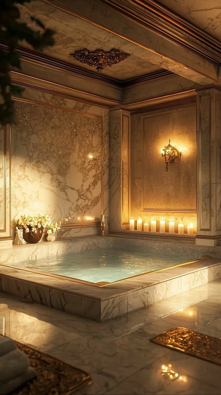 حمام اشبه بأجنحة Spa في أفخم الفنادق العالمية