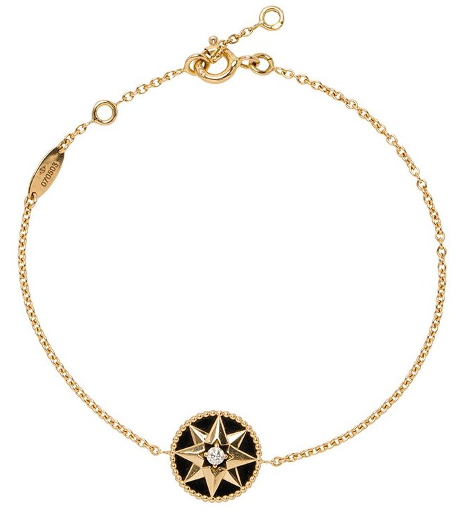 Dior Rose des Vents Diamond Onyx Rose Gold Bracelet