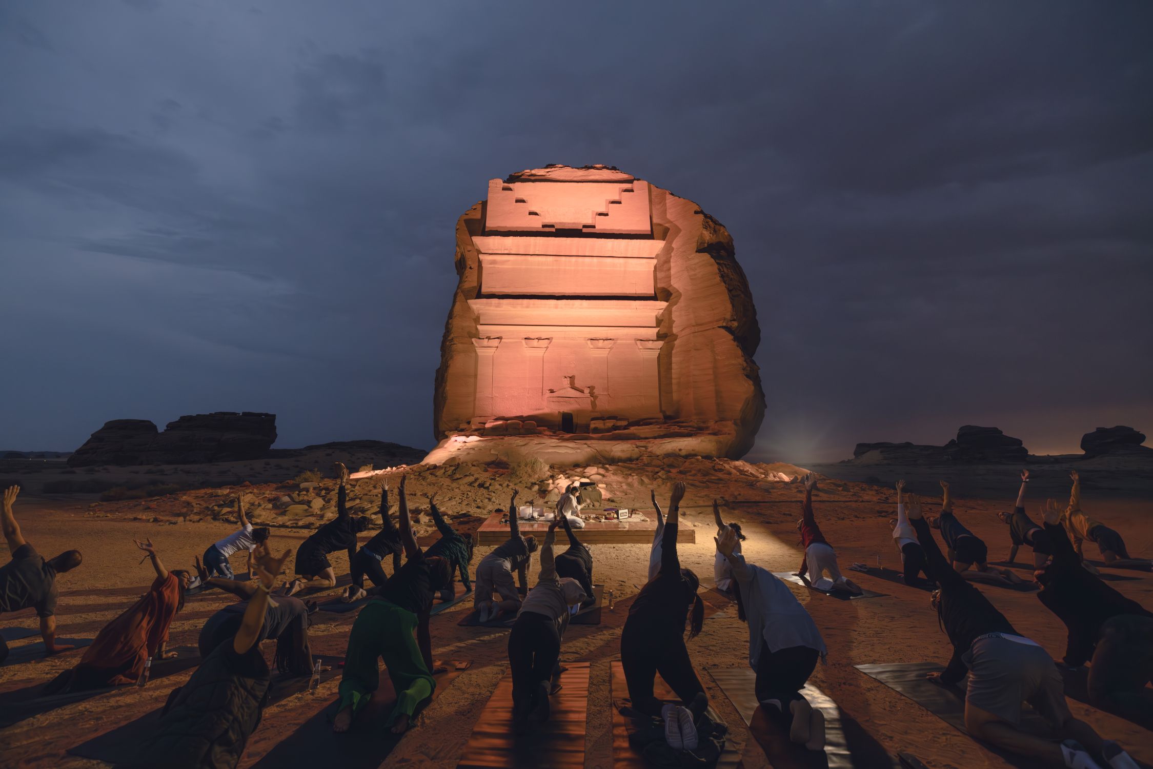 Yoga at Hegra_AlUla Wellness Festival 2025