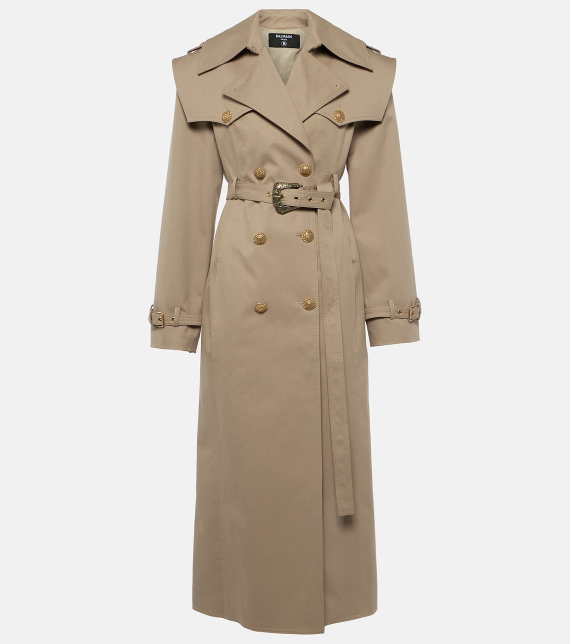 معطف Balmain Cotton twill trench coat