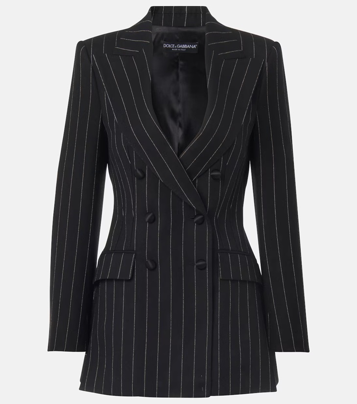 بليزر Dolce & Gabbana Striped wool