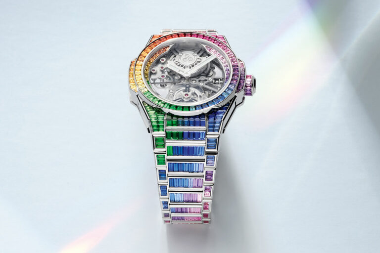 ساعة Hublot Big Bang Integrated Tourbillon Sapphire Rainbow