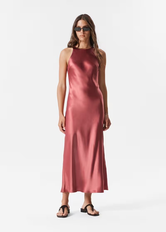 فستان من & Other Stories Satin Midi Dress