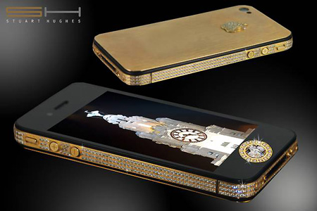 هاتف Stuart Hughes iPhone 4S Elite Gold