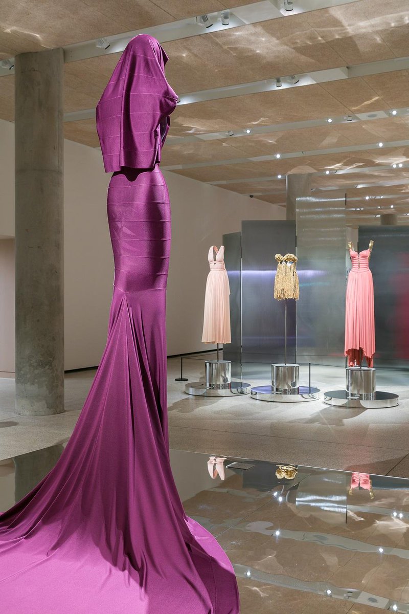غريس جونز وفستان Alaïa البنفسجي