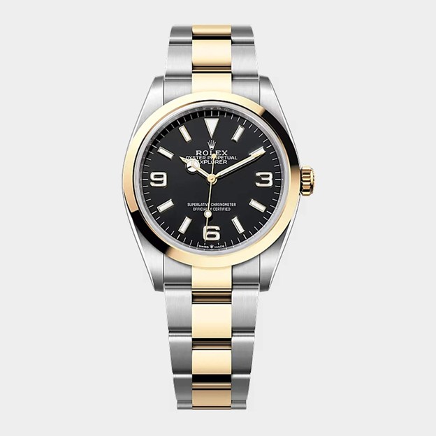 ساعة Rolex Explorer 36 in Oystersteel and yellow gold