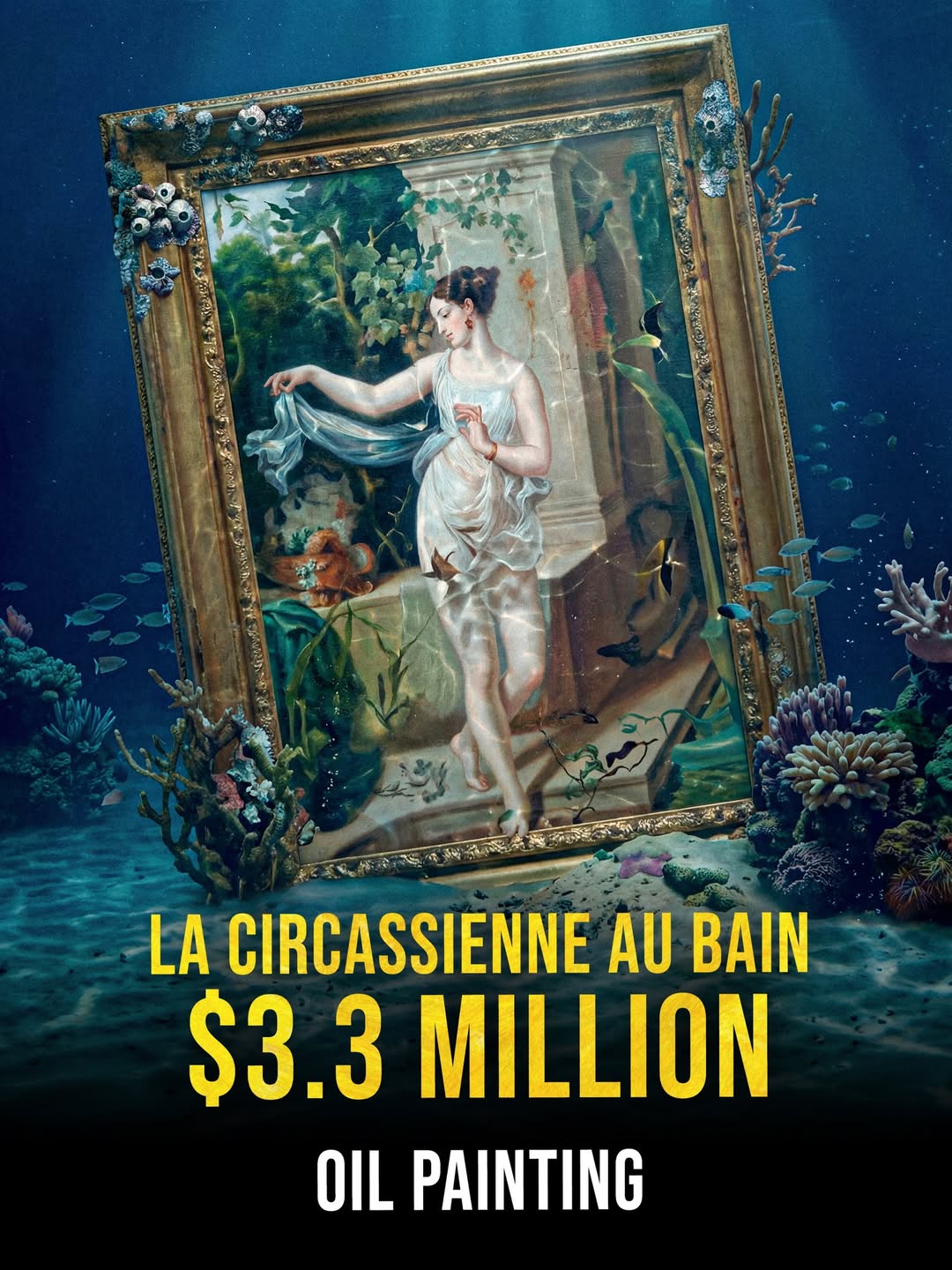 لوحة La Circassienne au bain