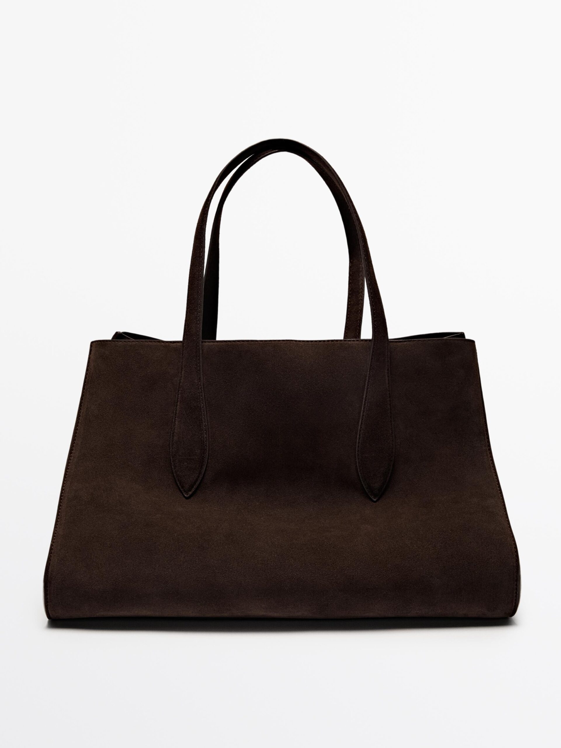 حقيبة Massimo Dutti Split Leather Maxi MD Icon Tote Bag