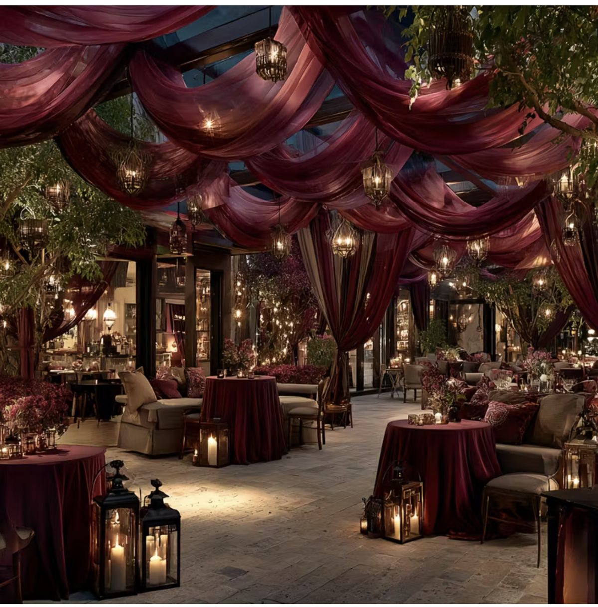 ديكور رمضان فاخر للجلسات الخارجية