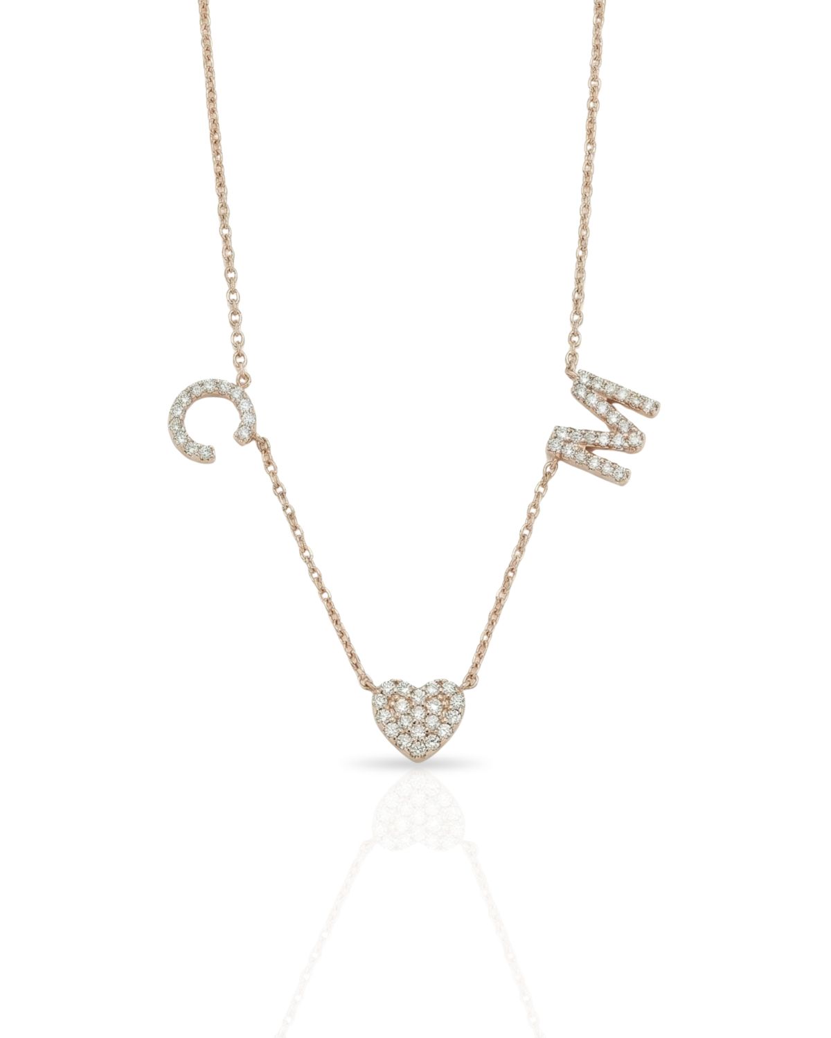 Diamond Alphabets Necklace