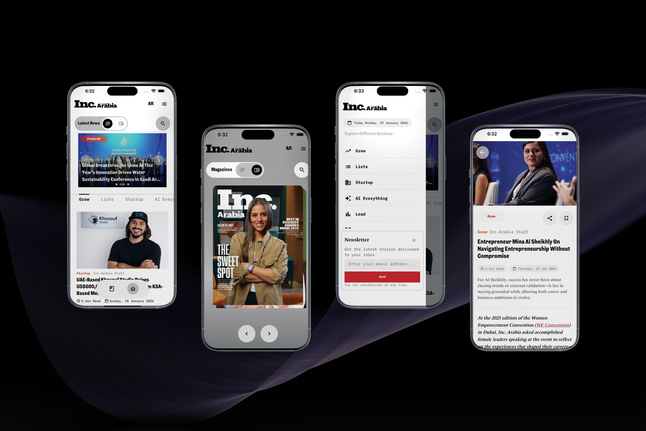 Inc. Arabia mobile app