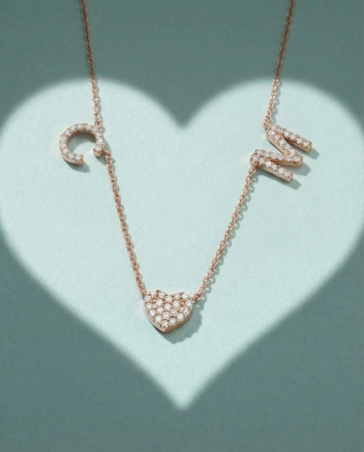 Jewelry Ads Intial Necklace